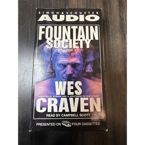 Fountain Society Wes Craven Audio Book Campbell Scott‎ Four Cassettes